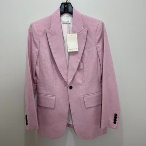 Rebecca Taylor Pink Peak Lapel Suit Jacket Size 2